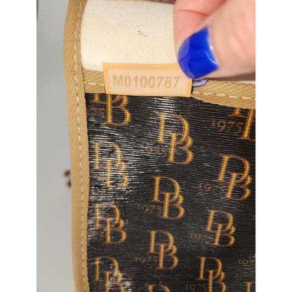 Dooney & Bourke Monogram Black Canvas Shoulder Bag - Picture 16 of 16